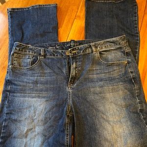 Lane Bryant Bootcut, Genius fit Jeans 18L x 2